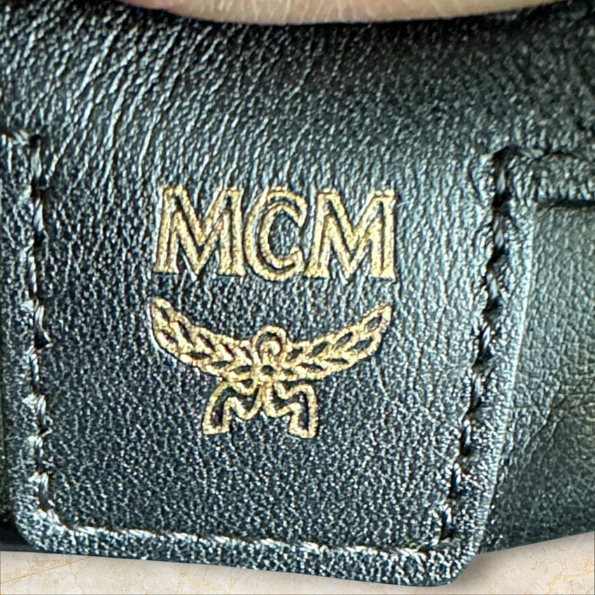 MCM Black Monogramm Unisex Rucksack