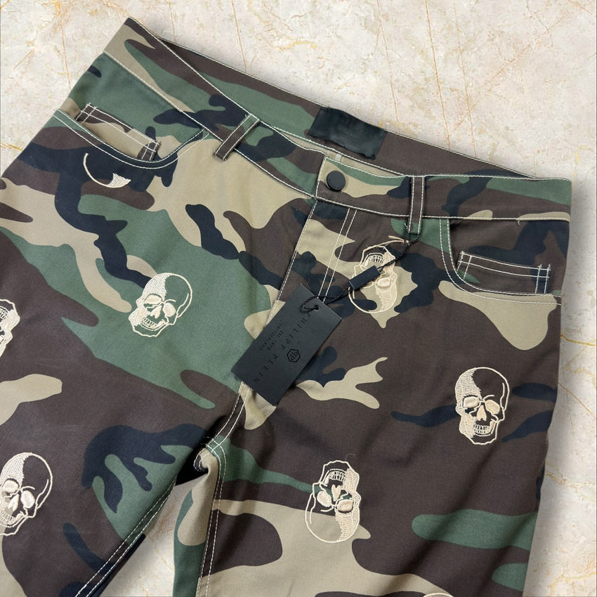 Philipp Plein Camouflage Straight Herren Hose Size 42 / M
