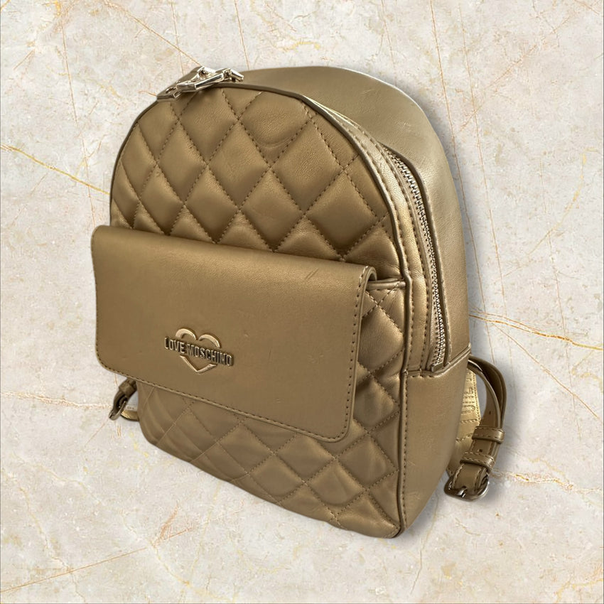 Love Moschino Rucksack — Gold