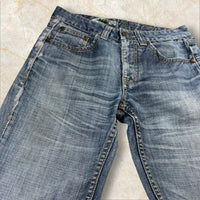 Y2K Big Train Japan Style Herren Straight Jeans Size 36 / XS