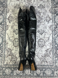Y2K Alexander McQueen Overknee Stiefel 37.5