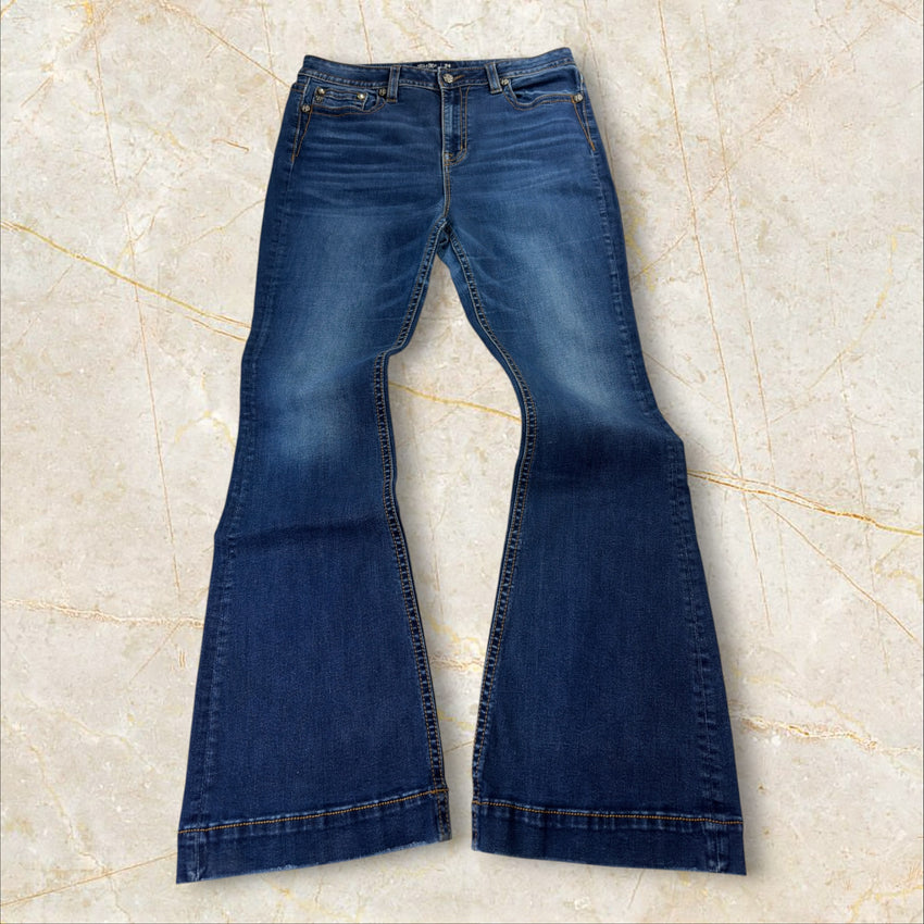 Y2K Miss Me High Rise Flared Jeans Damen Size 46 / 3XL