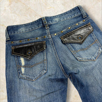 Y2K Japan Style Flared Bootcut Jeans Damen Size 36 / S