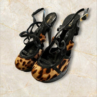 Fendi Y2K Leopard Heels Pumps