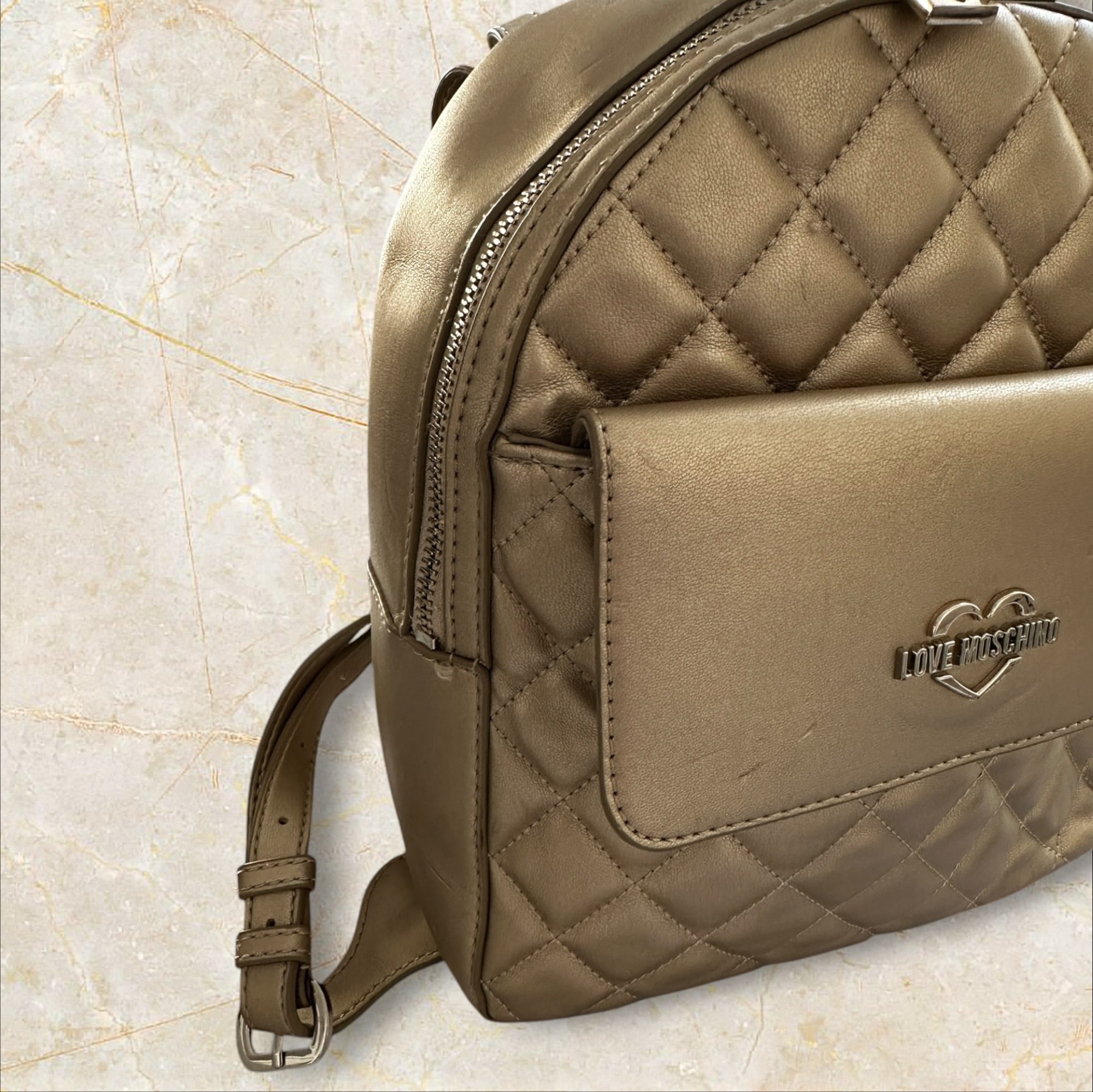 Love Moschino Rucksack — Gold