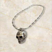 Thomas Sabo 925 Silber Skull Anhänger + 925 Silber Panzerkette