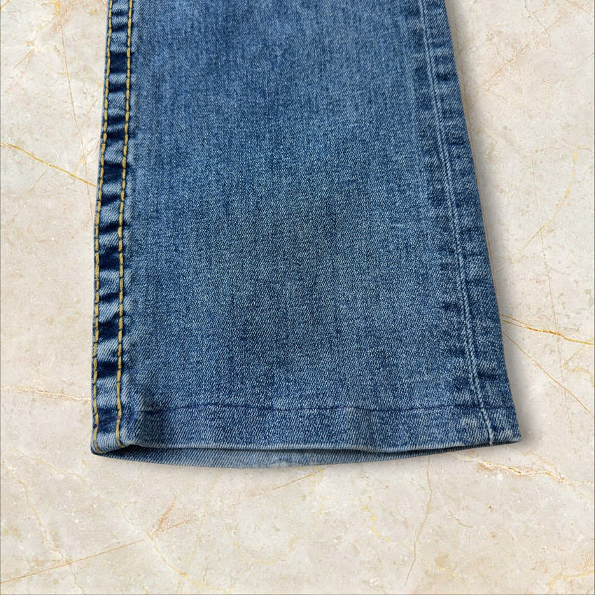 Y2K True Religion Mid Rise Straight Jeans Damen Size 42 / XL
