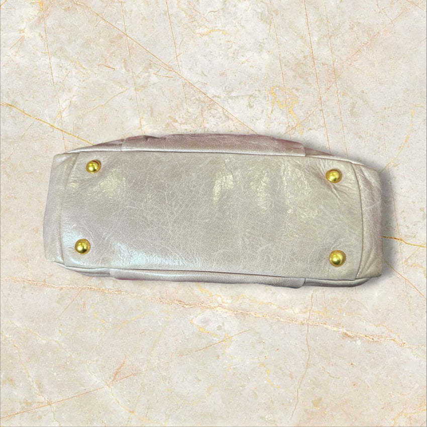 Miu Miu Lammleder Handtasche / Crossbody – Beige