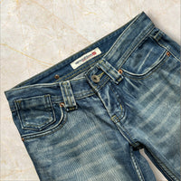 Y2K Japan Style Damen Low Waist Straight Jeans — Size 34 / XS
