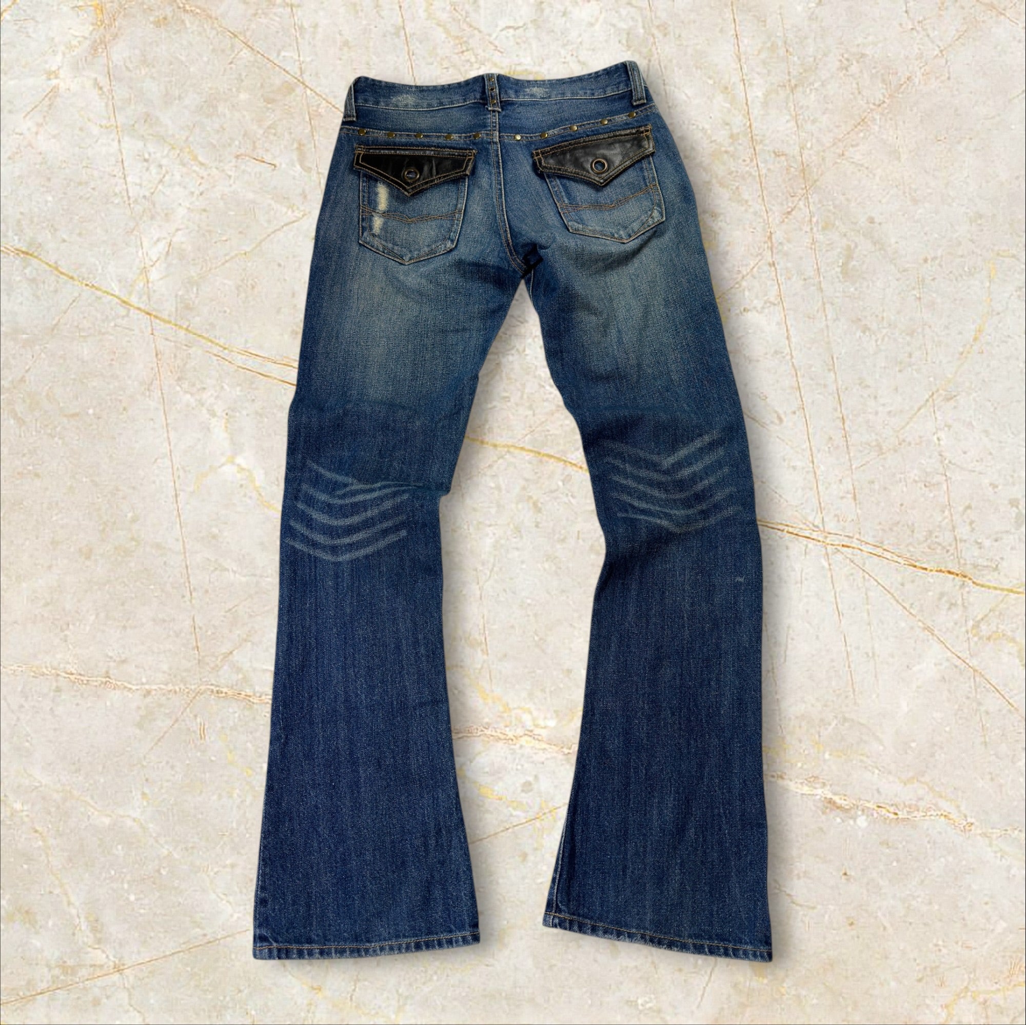 Y2K Japan Style Flared Bootcut Jeans Damen Size 36 / S