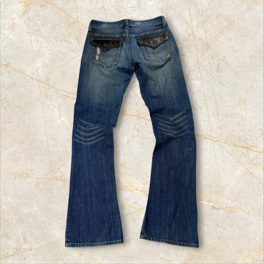 Y2K Japan Style Flared Bootcut Jeans Damen Size 36 / S