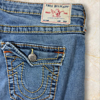 Y2K True Religion Mid Rise Straight Jeans Damen Size 42 / XL