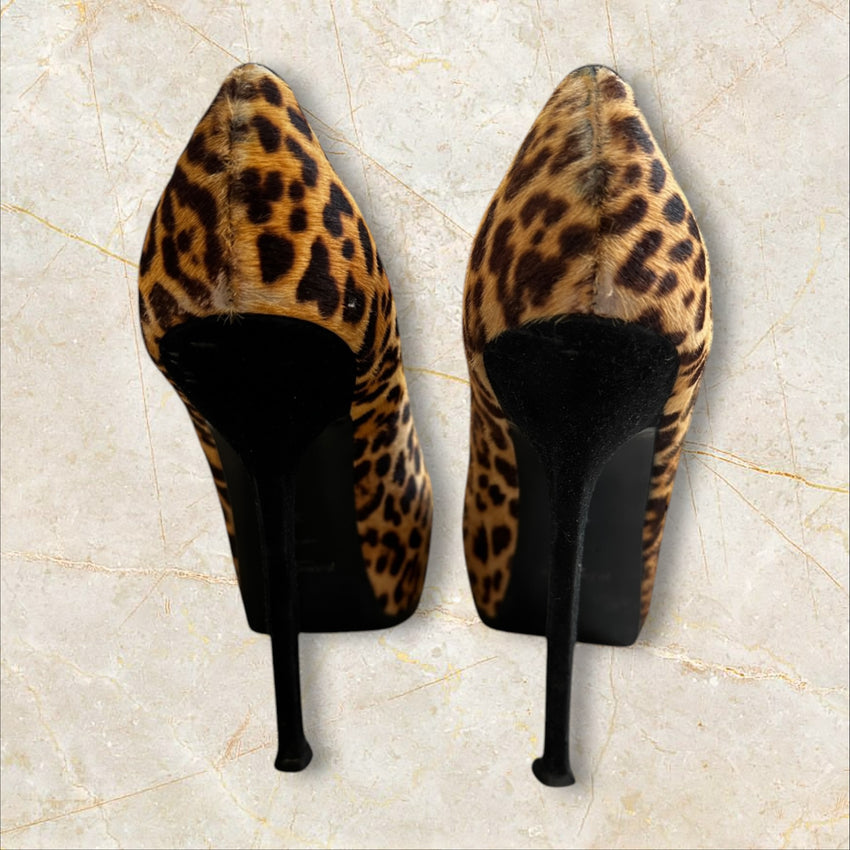 Y2K Yves Saint Laurent Leopard Pumps — Size 38