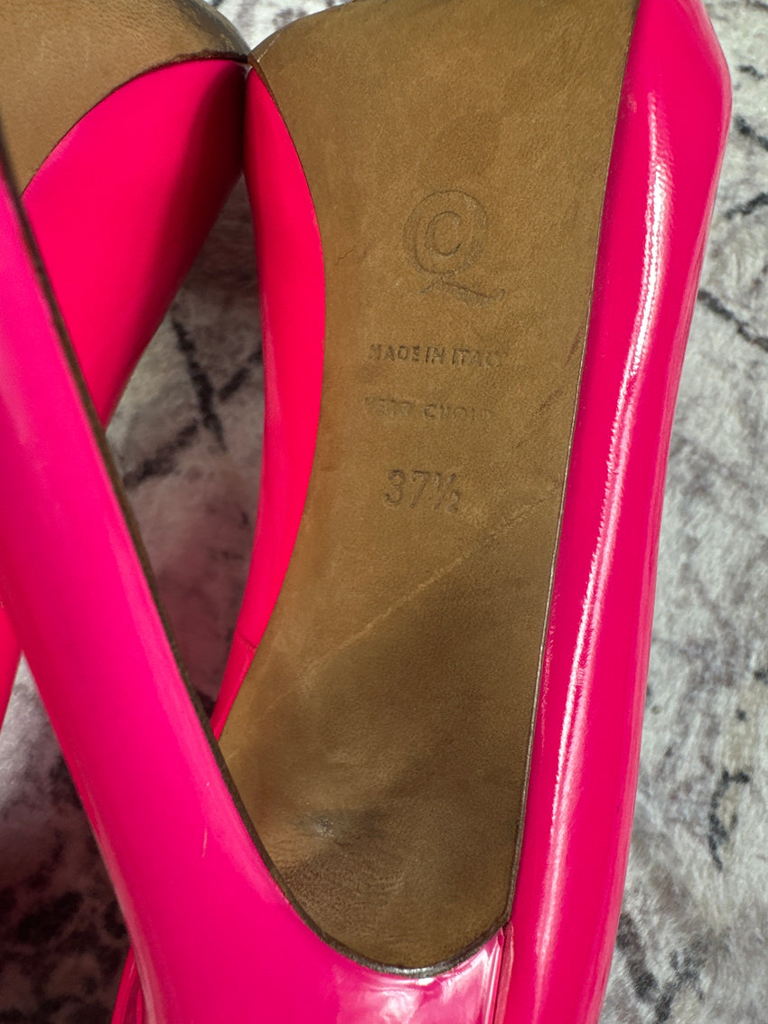 Y2K Alexander McQueen Peep Toe Pumps / High Heels 37.5