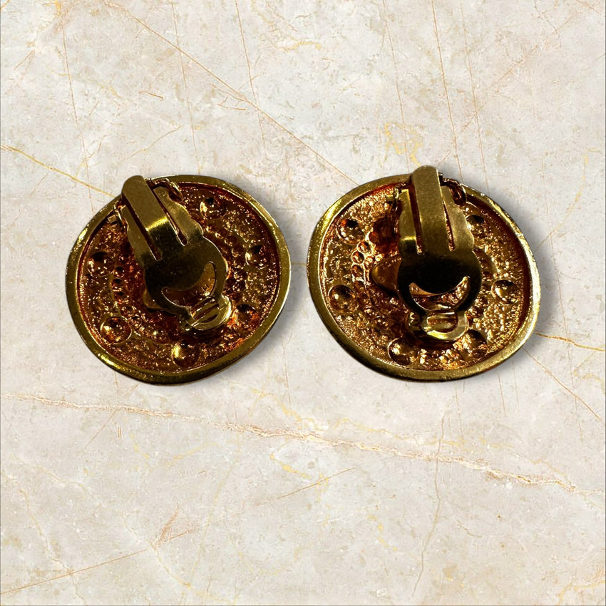 Vintage Chanel Ohrclips 1995 – Gold CC Logo