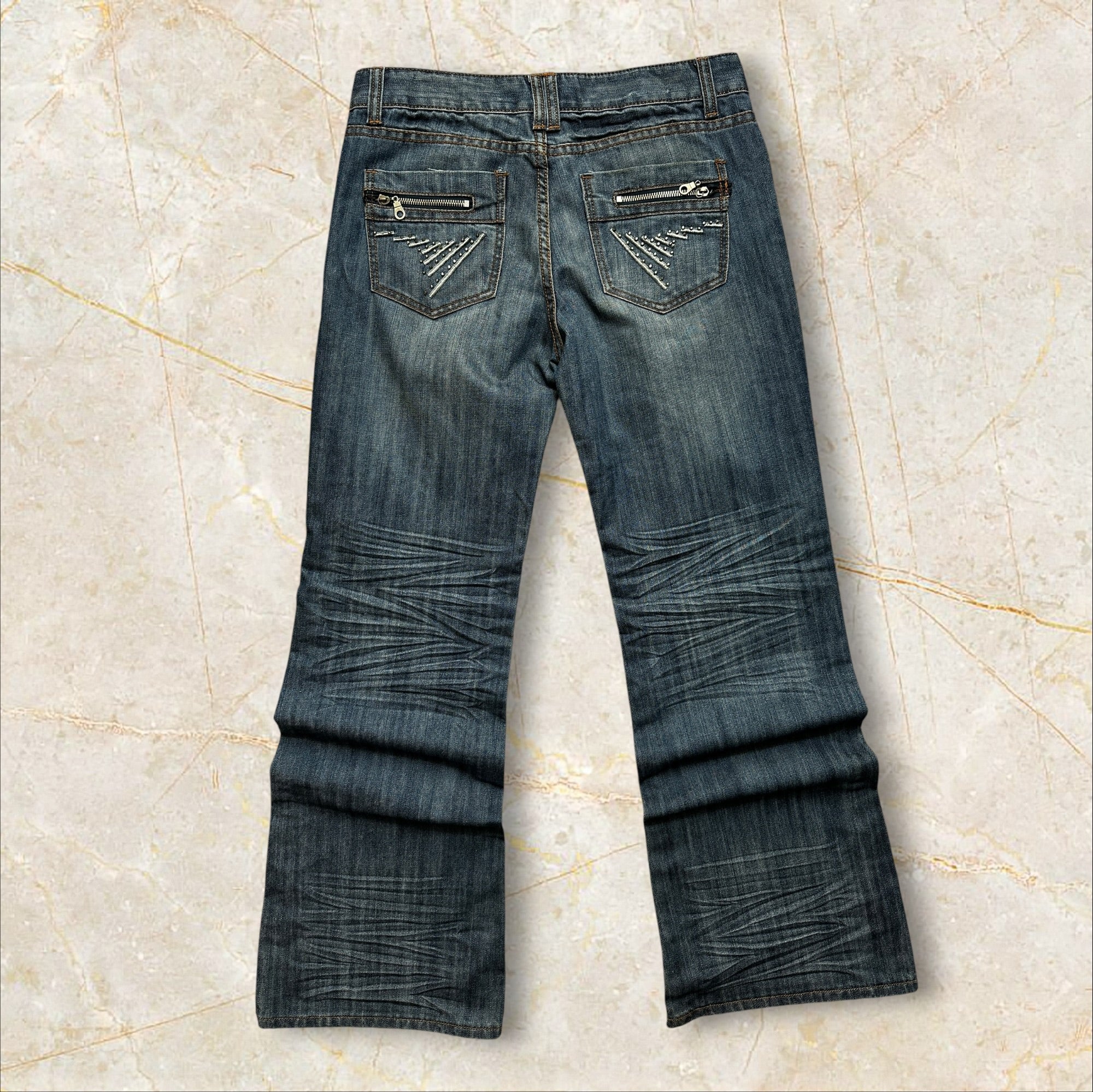 Y2K Feng You China Style Flared Damen Jeans — Size 40 / L