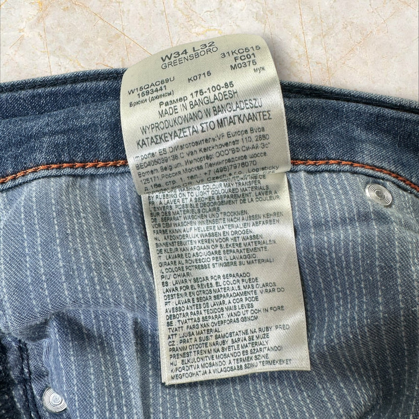 90s Vintage Wrangler Slim Herren Jeans Size 42 / M