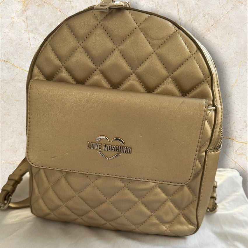 Love Moschino Rucksack — Gold