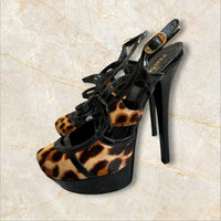 Fendi Y2K Leopard Heels Pumps