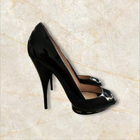 Y2K Miu Miu Peep-Toe Pumps — Size 38