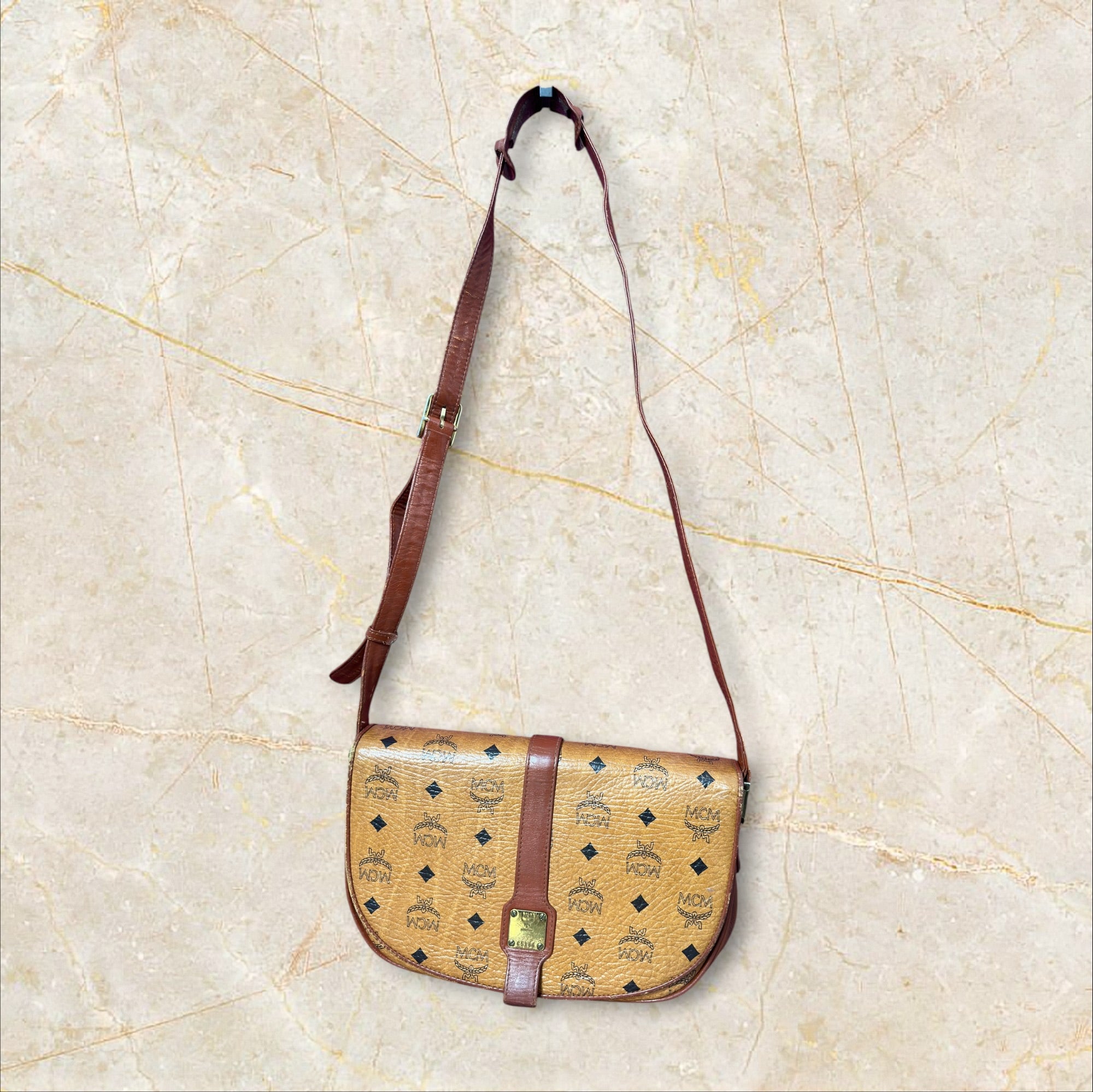 Vintage MCM Crossbody Bag – Classic Visetos Vibe