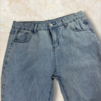 2000s China Style Baggy Jeans Butterfly Print Size 40 / L