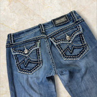 Y2K Miss Me Low Waist Flared Bootcut Jeans Damen Size 38 / M