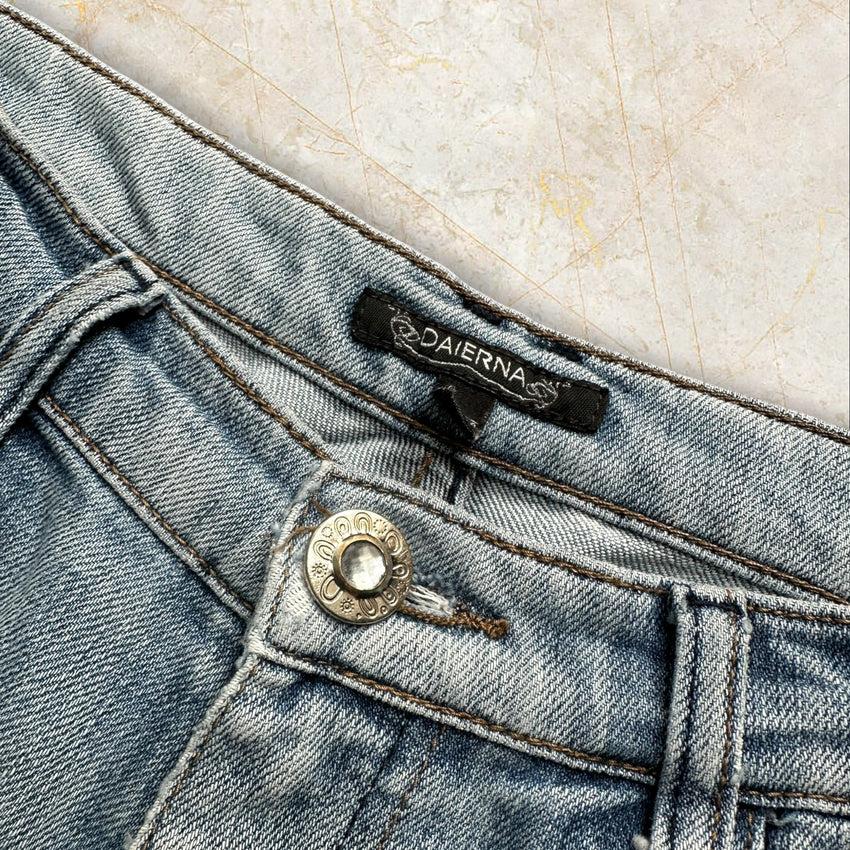 Y2K Daierna Damen Straight Jeans — Size 38 / M
