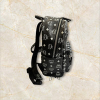 MCM Black Monogramm Unisex Rucksack