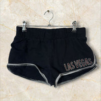 Y2K Ware-Code Damen Booty Shorts „Las Vegas“ — Strass-Design Size S