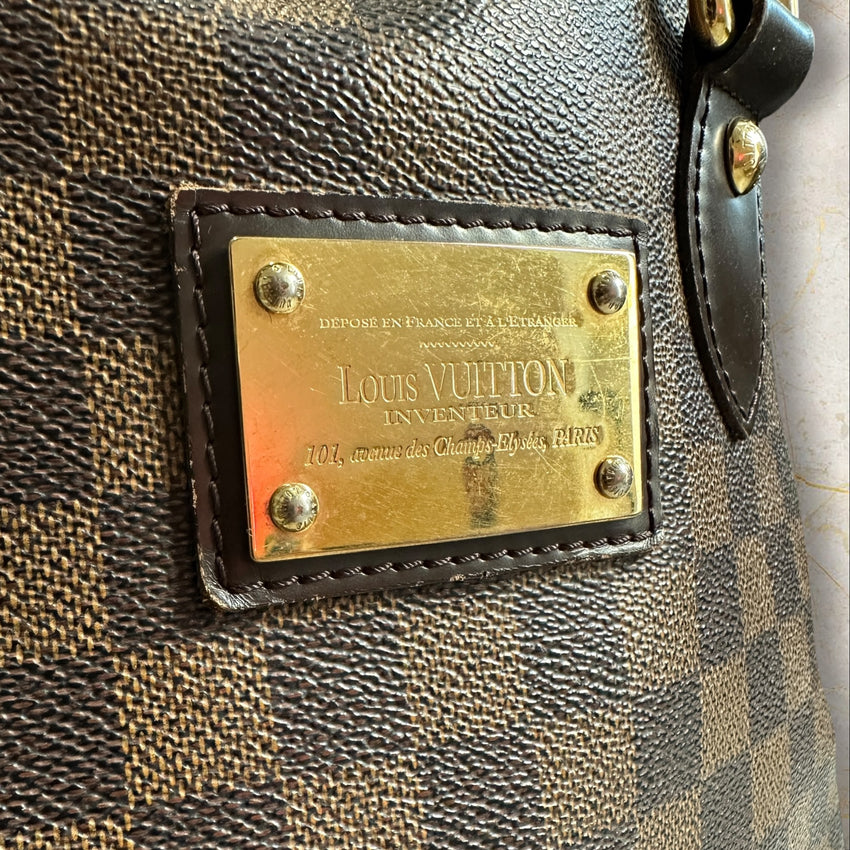 Louis Vuitton Vintage Y2K „Hampstead MM“ Handtasche — Damier Ebene