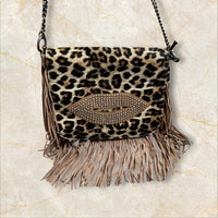 Y2K Style Leo Fringe Schultertasche