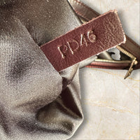 Tod‘s Vintage Leder Schultertasche / Tote Bag — Bordeauxrot