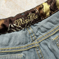 Y2K Miss Me Damen Denim Shorts Low Waist — Size 42 / XL