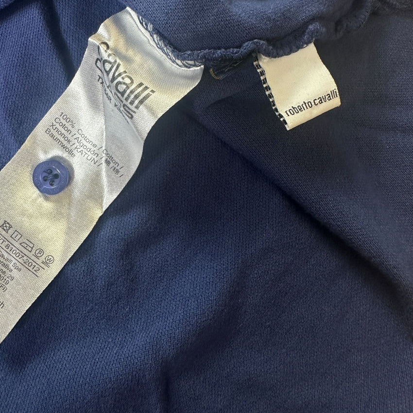 Cavalli Class Vintage Y2K Damen Poloshirt — Size XL
