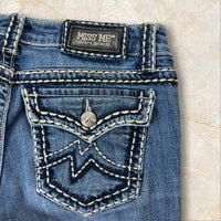 Y2K Miss Me Low Waist Flared Bootcut Jeans Damen Size 38 / M