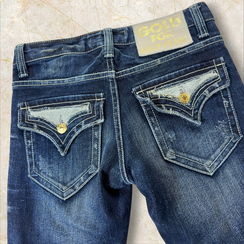 Lucy Pearl Damen Low Waist Flared Bootcut Jeans Size 34 / XS
