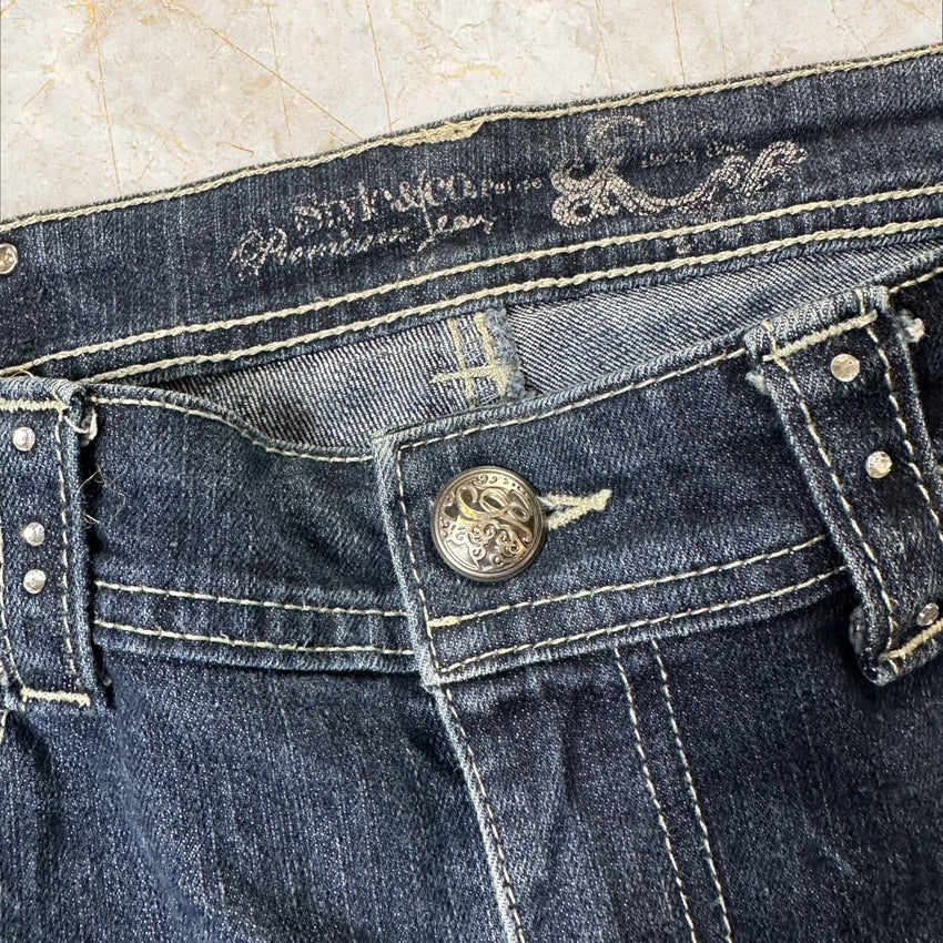 Y2K Flared Miss Me Style Damen Jeans Size 40 / L
