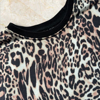 Y2K Leopard Longsleeve Size XS