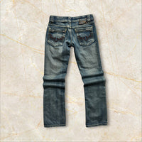 Y2K Japan Style Damen Low Waist Straight Jeans — Size 34 / XS