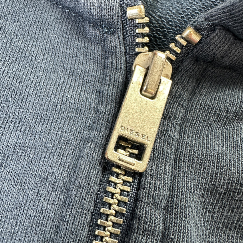 Diesel Y2K Vintage Zip Hoodie — Size XXL