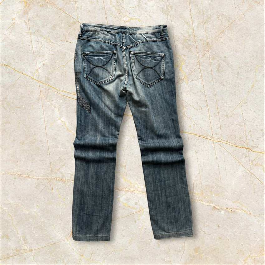 Y2K Daierna Damen Straight Jeans — Size 38 / M