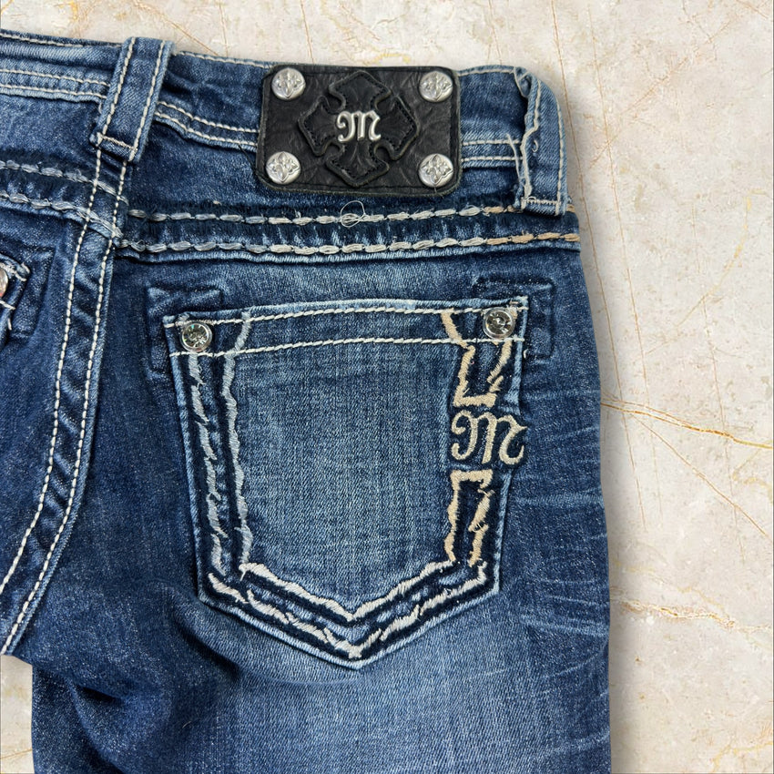 Y2K Miss Me Flared Bootcut Low Waist Jeans Size 32 / XXS