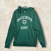 Moschino Jeans Uomo Vintage Herren Hoodie — Distressed / Used-Look