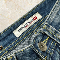 Y2K Japan Style Damen Low Waist Straight Jeans — Size 34 / XS