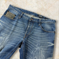 Y2K Just Cavalli Animal Print Herren Slim Jeans Size 42 / M