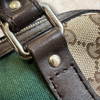 Gucci Vintage Web „Boston Bag“ Handtasche — GG Monogramm