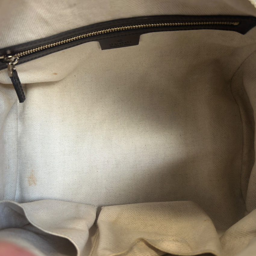 Gucci Vintage Web „Boston Bag“ Handtasche — GG Monogramm