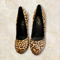Y2K Yves Saint Laurent Leopard Pumps — Size 38