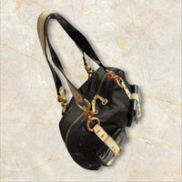 Roberto Cavalli Freedom Vintage Schultertasche — Y2K Multi-Pocket Design
